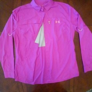 Under Armour Women's L Heat Gear Blouse